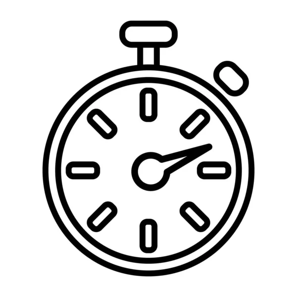 Timer Line Icon Countdown Timer Symbol Timer Stopwatch Vector Illustration — Vector de stock