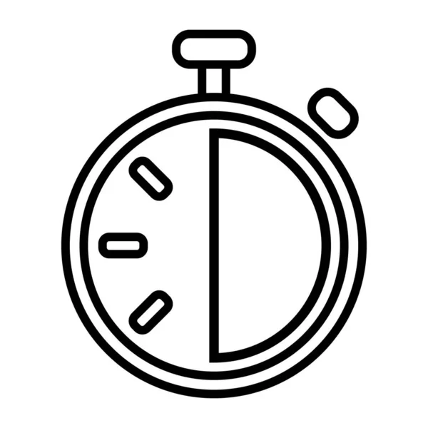Timer Line Icon Countdown Timer Symbol Timer Stopwatch Vector Illustration — стоковый вектор