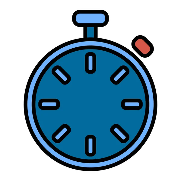Timerikonen Nedräkning Timer Symbol Tidtagare Stoppur Modern Ikon Platt Design — Stock vektor