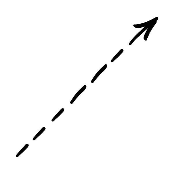 Значок Стрілкою Ілюстрація Стрілочками Намальованими Вручну Вектор Ізольовано Білому Тлі — стоковий вектор