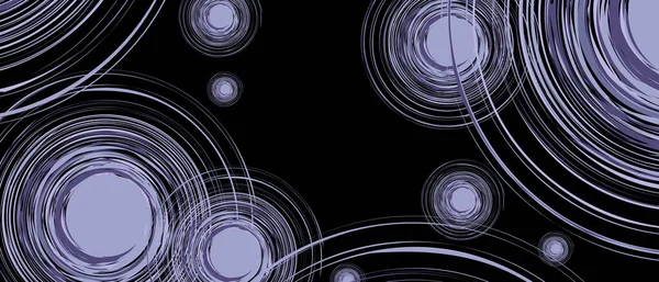 Абстрактный Круглый Шаблон Черном Фоне Вектор Eps — стоковый вектор
