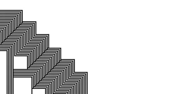 Abstraktní Černobílé Geometrické Linie Pozadí Úhlopříčkami Moderní Abstraktní Vektorová Textura — Stockový vektor