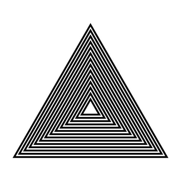 Forma Triángulo Línea Icono Línea Moderna Vector Aislado Sobre Fondo — Archivo Imágenes Vectoriales