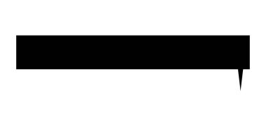 Boş çizgi roman konuşma balonu ikonu. Siyah konuşma balonu ikonu. Klasik tasarım, pop sanat tarzı. Vektör illüstrasyonu beyaz arkaplanda izole edildi.