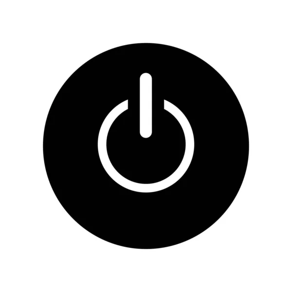 Значок Питания Веб Мобильного Приложения Знак Силы Электричество Векторная Иллюстрация — стоковый вектор