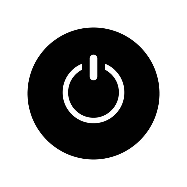 Значок Питания Веб Мобильного Приложения Знак Силы Электричество Векторная Иллюстрация — стоковый вектор