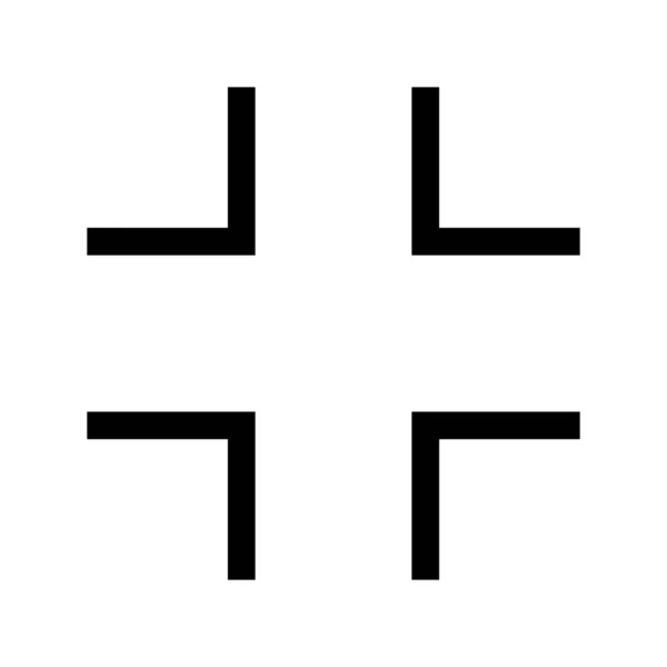 Vollbild Symbol Pfeilmarkierungssymbol Vektor Isoliert Auf Weißem Hintergrund — Stockvektor