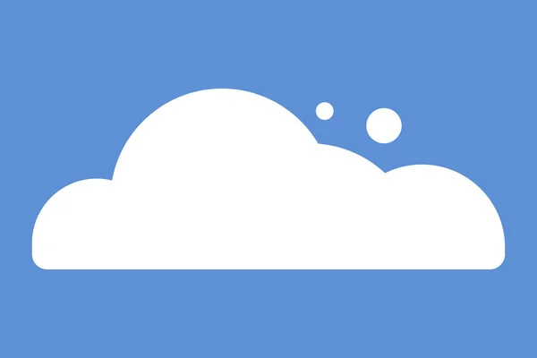 Cartoon Cloud Icon Modern Flat Icon Design Vector Isolated White — Stock Vector