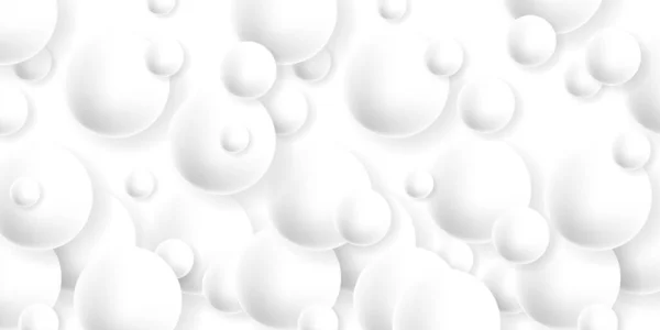 Moderno Sfondo Bianco Astratto Con Cerchi Bolla Bianca Vettore Eps — Vettoriale Stock