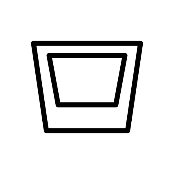 Alkoholhaltig Cocktaillinjerikon Cocktailglasikonen Vektor Isolerad Vit Bakgrund — Stock vektor