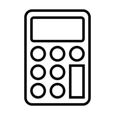 Mobil uygulamalar ve tasarım için modern hesap çizgisi simgesi. Finans konsepti. Beyaz arkaplanda izole edilmiş vektör.