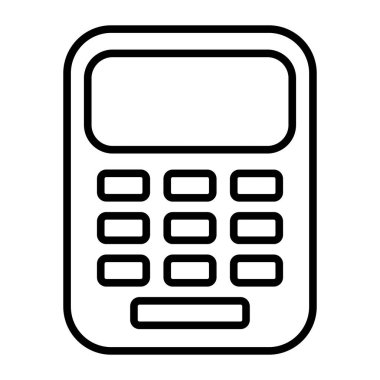 Mobil uygulamalar ve tasarım için modern hesap çizgisi simgesi. Finans konsepti. Beyaz arkaplanda izole edilmiş vektör.