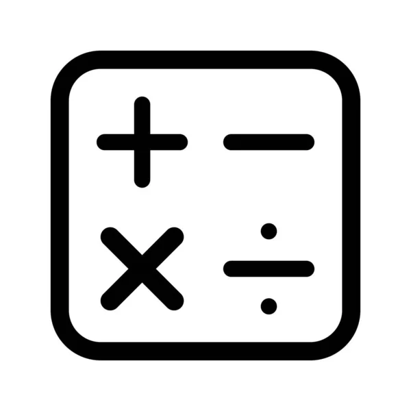 Ikon Kalkulator Modern Untuk Aplikasi Dan Desain Seluler Konsepsi Keuangan - Stok Vektor