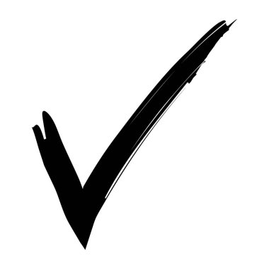 Siyah grunge işareti. Beyaz arkaplanda izole edilmiş vektör.