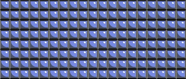 Fondo Rejilla Geométrica Azul Oscuro Modernos Cuadrados Oscuros Patrón Vector — Archivo Imágenes Vectoriales