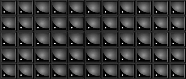 Dunkelschwarzer Geometrischer Gitterhintergrund Moderne Dunkle Quadrate Muster Vektorstruktur — Stockvektor