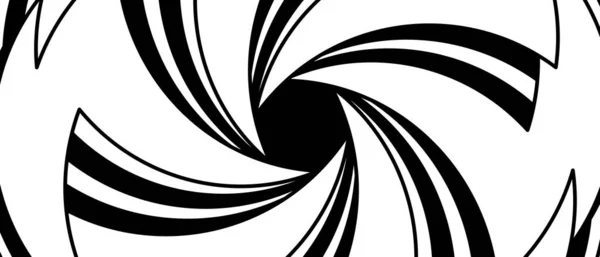 Abstrakter Hintergrund Mit Schwarz Weiß Wirbelnden Linien Moderne Abstrakte Vektorkulisse — Stockvektor