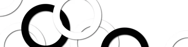 Abstrakter Hintergrund Mit Schwarzen Und Weißen Kreisen Muster Hintergrund Mit — Stockfoto