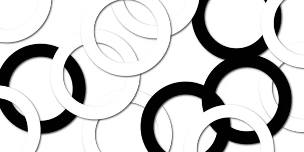 Abstracte Achtergrond Met Zwart Wit Cirkels Patroon Achtergrond Met Modern — Stockfoto