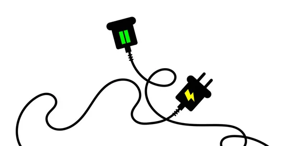Ηλεκτρική Υποδοχή Βύσμα Συνδέστε Και Αποσυνδέστε Banner Έννοια Φόντο Σύγχρονη — Διανυσματικό Αρχείο