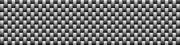 Dark Black Geometric Grid Bricks Horizontal Background Modern Dark Abstract — Stock Vector