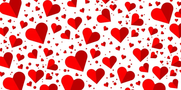 Χαριτωμένο Φόντο Καρδιές Σύμβολο Αγάπης Φροντίδας Και Ευτυχίας Διακόσμηση Για — Διανυσματικό Αρχείο