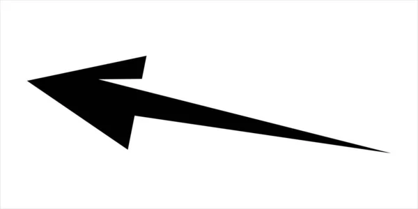 Icono Marca Flecha Logo Moderno Flecha Negra Vector Aislado Sobre — Archivo Imágenes Vectoriales