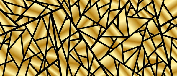 Tumma Musta Kulta Mosaiikki Tausta Moderni Tumma Abstrakti Vektorikoostumus — vektorikuva