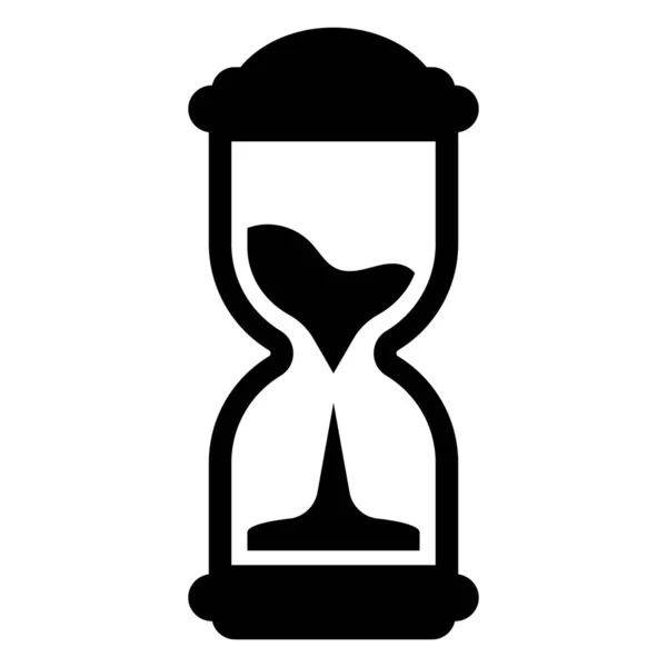 Значок Песочных Часов Песочные Часы Векторная Иллюстрация Белом Фоне — стоковый вектор