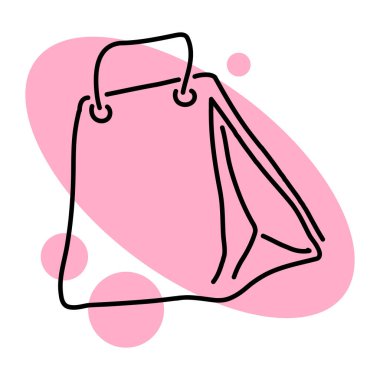 Paket simgesi. İnternet siparişini ve internet alışverişini hesaba katın. Vektör illüstrasyonu beyaz arkaplanda izole edildi.