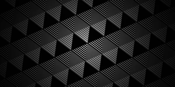 Schwarz Weiße Dreiecksmuster Hintergrund Für Die Gestaltung Dunkle Abstrakte Geometrie — Stockvektor