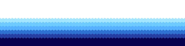 Fundo Azul Onda Água Ilustração Oceano Vetorial Estilo Plano — Vetor de Stock