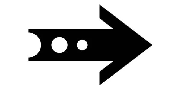 Icono Flecha Negra Signo Flecha Para Diseño Web Aplicaciones Móviles — Archivo Imágenes Vectoriales