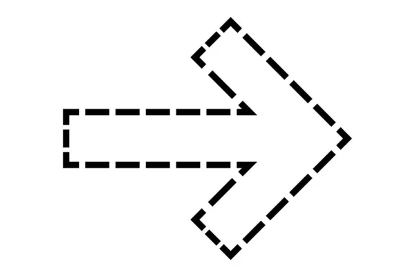 Retted Arrow Icon Вектор Изолирован Белом Фоне — стоковый вектор