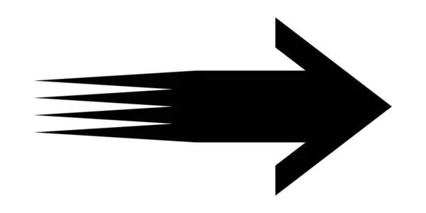 Icono Flecha Negra Signo Flecha Para Diseño Web Aplicaciones Móviles — Vector de stock