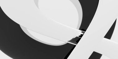 Sıvı metal çizgiler. Modern soyut arka plan. Gerçekçi 3B canlandırma.