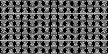 Koyu siyah Geometrik şebeke arka planı. Modern koyu soyut vektör dokusu.