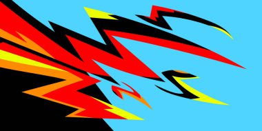 Hızlı çizgili modern soyut spor geçmişi. Düz biçimli vektör illüstrasyonu.