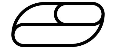 Modern soyut çizgi simgesi. Beyaz arkaplanda izole edilmiş logo konsept vektör çizimi.