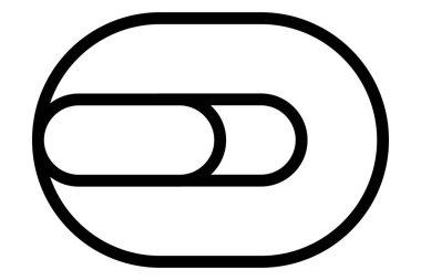 Modern soyut çizgi simgesi. Beyaz arkaplanda izole edilmiş logo konsept vektör çizimi.