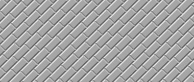 Mutfak ve banyo için gri tuğla desen. Modern fon. Gri kapak vektörü arka planı.