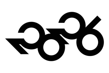 Yeni yıl kutlaması için 2026 logo numarası. 2026 tasarım numaraları simgesi. Vektör illüstrasyonu beyaz arkaplanda izole edildi.