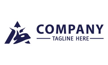 Mavi Renkli Baş Harf Orka Balık Logosu Tasarımı