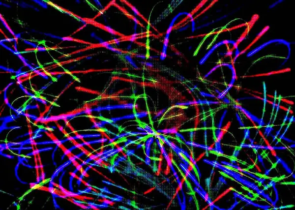  Renkli çizgilerin soyut deseni