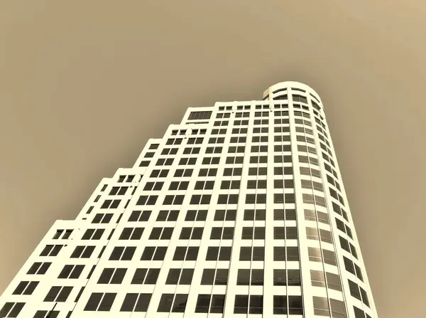 Bir gökdelenin yakın görüntüsü