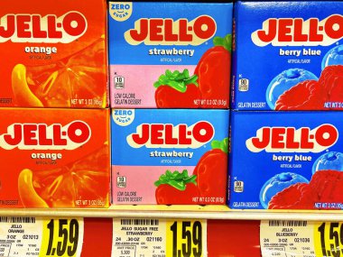 Rafta markalı jöle.