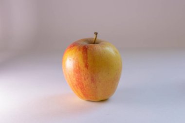 from the trees, fresh and organic apples with white background from farmers in the highlands