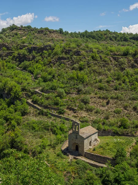 Vista Cima Eremitério San Juan Montanana Huesca Aragão Espanha — Fotografia de Stock