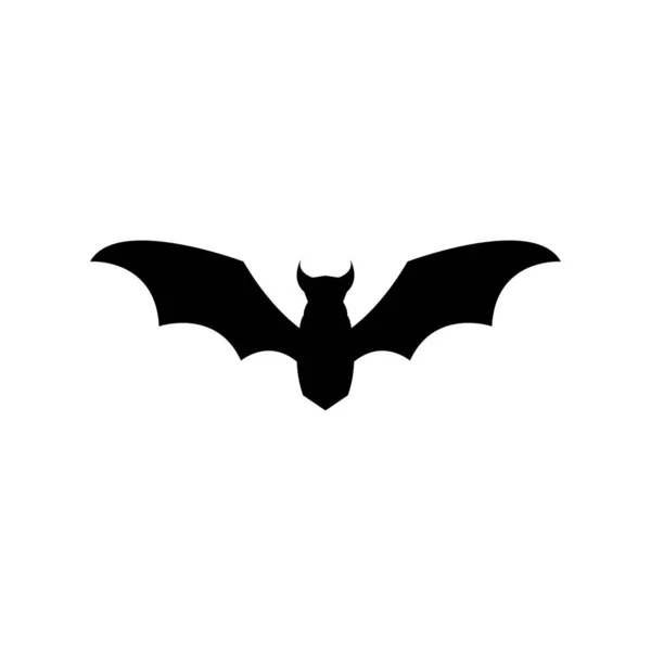 Silhuetas Pretas Morcegos Fundo Branco — Fotografia de Stock