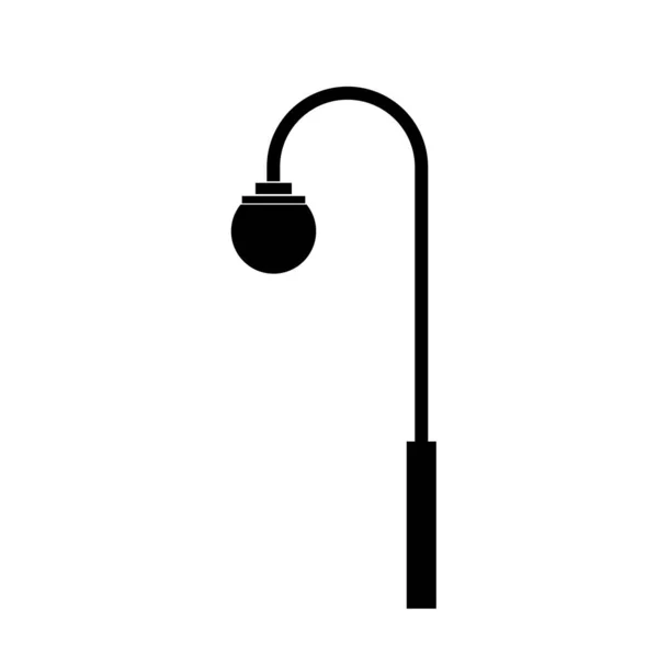 Lamppost Simgesi Beyaz Arkaplanda Izole Edilmiş Logo — Stok fotoğraf